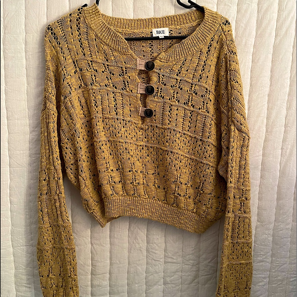 Buckle BKE Knit Cropped Sweater